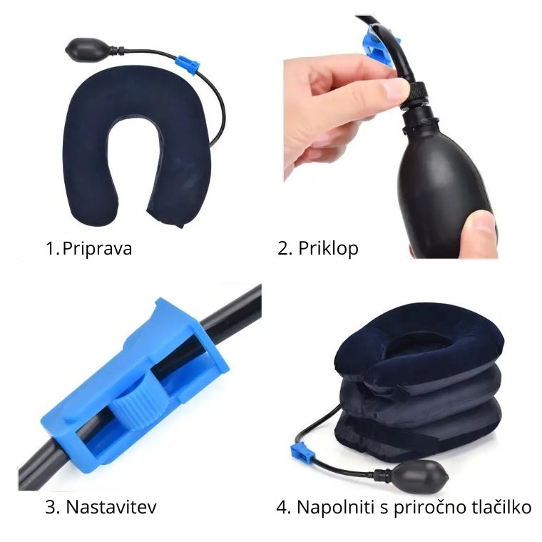 Steznik za vrat na napuhavanje